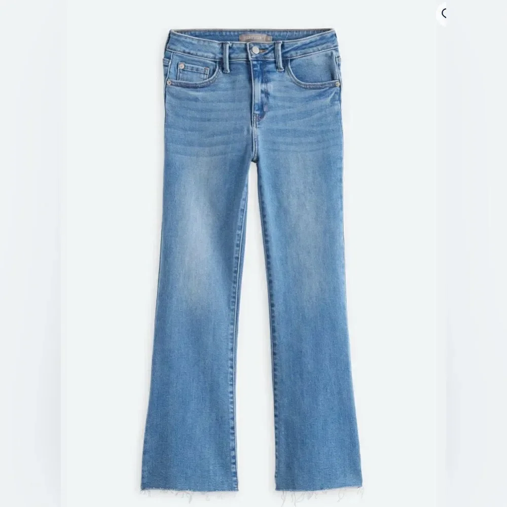 NWT SZ 14 Stitch Fix *JUST USA* Salma Stretchy Cropped Flare Jean